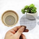 50 buc. Plasă de bază pentru ghivece, plasă pentru fund 7,5 cm, insert din plastic pentru separarea substratului și drenajului în timpul cultivării 2