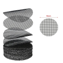 50 buc plasă de drenaj pentru ghiveci de flori, 10 cm, poliester, protecție împotriva pierderilor de sol, pentru flori, drenaj, grădină 2