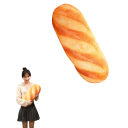 50 cm Plush Cushion in the Shape of French Bread Large Cuddly Cushion Food Decoration Bedroom Sleeping Companion for Children and Adults 3