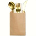 50 db Kraft papírzacskó 18,2 x 13,2 cm Élelmiszeripari természetes csomagolások Öko barátságos erős zacskók péksütemények, uzsonnák és ajándékcsomagolás számára 6