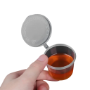 50 db műanyag szósztartó 40 ml fedővel, eldobható edények öntetekhez, szójaszószokhoz, fűszerekhez, mikrohullámú sütőben, mosogatógépben 6