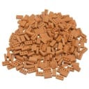 50 db-os építési mini tégla készlet lyukakkal 16 x 8 x 4,5 mm Realisztikus téglák modellekhez és miniatúrákhoz Kreatív apró építőelemek 1