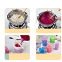 50 g Cera de soya natural en copos para la fabricación manual de velas Creación creativa de velas aromáticas y decorativas para el hogar Ingrediente en envase kraft 3