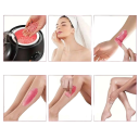 50 g Cire dure dépilatoire sous forme de perles Élimination rapide des poils Utilisation douce sur le corps et le visage Chauffage dans un chauffe-cire pour une peau lisse 3
