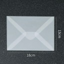 50 kpl läpinäkyviä kirjekuoria 18 x 13 cm puoliläpinäkyvä paperi itsekiinnittyvä läppä onnittelukortti kuoret 2