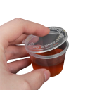 50 kpl muovisia kastikepurkkeja 40 ml kansilla Kertakäyttöpurkkeja kastikkeille, soijakastikkeille, mausteille Mikroaaltouuni Astianpesukone Pakastin 3