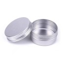 50 kpl täytettäviä kosmetiikkasäiliöitä 10 g Alumiiniset ruuvikorkilliset purkit 36 × 17 mm Mini pakkaukset voiteille, balsameille, voiteille ja kosmetiikan näytteille 4