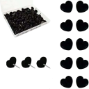 50 ks připínáčky na nástěnku ve tvaru srdíček délka 2 cm dekorativní špendlíky pro připnutí poznámek fotografií a dokumentů 1