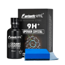 50 ml Revêtement céramique Nano Graphène 9H Protection hydrophobe de la peinture Résistance à la chaleur et aux rayures Ensemble avec éponge 1