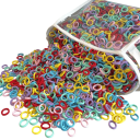 50 pcs Élastiques à cheveux Mix couleurs Élastiques pour enfants Accessoires capillaires colorés Élastiques en silicone pour queue de cheval 1