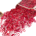 50 pcs Hair Ties Mixed Colours Elastic Children's Hair Bands Colourful Hair Accessories Silicone Ponytail Bands Soft Hair Ties 8