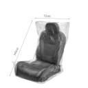 50 pcs housses de siège auto jetables 145 x 72 cm Housses de protection transparentes universelles imperméables 2
