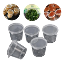 50 pcs Plastic Sauce Containers 30 ml with Lids Disposable Packaging for Dressings Soy Sauce Spices Dishwasher Microwave Freezer Reusable 3