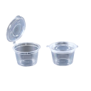 50 pcs Plastic Sauce Containers 30 ml with Lids Disposable Packaging for Dressings Soy Sauce Spices Dishwasher Microwave Freezer Reusable 6