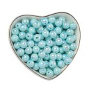50 Pieces 10 mm Acrylic Beads Round Shape Acrylic Suitable for Bracelets Earrings Necklaces Crafting Decorations Jewellery Making Beading 4