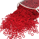 50 pièces Élastiques à cheveux de la même couleur Élastiques pour enfants et adultes Accessoires capillaires délicats Élastiques résistants pour coiffures Élastiques pratiques pour cheveux 2