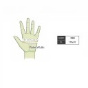50 pz guanti monouso in nitrile neri rinforzati impermeabili taglia XL 11 cm guanti protettivi per pulizie parrucchieri tatuaggi 2