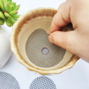 50 st skyddsnät för dräneringshål i blomkrukor Diameter 7,5 cm Polyesterinlägg mot jordläckage och dräneringsstopp 3