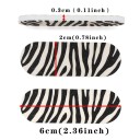 50 stk Neglefil 6 x 1,9 cm Zebra motiv Sandpapir EVA svamp Mini engangs neglefil Manikyr pedikyr 2
