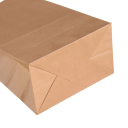50 Stück Braune Kraftpapierbeutel 12 x 21 x 7 cm Ökologische Verpackungen für Lebensmittel, Gemüse und Süßigkeiten Wiederverwendbare Taschen 2