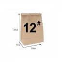 50 Stück Braune Kraftpapierbeutel 18 x 32 x 11 cm Ökologische Verpackungen für Lebensmittel Gemüse Süßigkeiten Robuste Einkaufstaschen 2