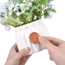 50 stuks Zelfklevende dubbelzijdige ronde stickers 23 mm voor het plakken van zegels, waszegels, enveloppen, uitnodigingen 5