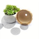 50 unidades Base de malla para macetas rejilla en el fondo 7,5 cm inserto de plástico para separar el sustrato y el drenaje al cultivar plantas 3