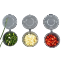50 unidades de caixas plásticas para molho 25 ml com tampas Embalagens descartáveis para molhos Molhos de soja Especiarias Micro-ondas Máquina 6