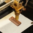 50 unidades de etiquetas de bambú para llaveros 45 x 20 mm Etiquetas naturales para personalización y decoraciones, materiales ecológicos 3