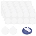 50 unidades de Etiquetas redondas autoadhesivas de doble cara de 23 mm para pegar sellos de cera en sobres y invitaciones 1