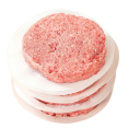 500 st Papper för hamburgarbiffar diameter 11,4 cm Vaxade papper för att separera hamburgare Pappersark för kött BBQ 6