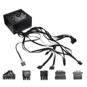 500W RGB nätaggregat ATX 3.0 för datorchassi 100-240V ATX 12V stabil prestanda gaming PC-konfigurationer 10x12,5x6,4 cm 3