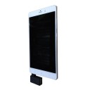 Vinklad adapter Micro USB hane till USB hona och Micro USB hona 2 st För telefoner och andra enheter med Micro USB Vinklad 90° Svart 5