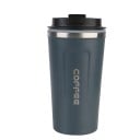 510 ml termokrus i rustfrit stål Dobbeltvægget vakuumisolering Rejsekrus til kaffe og te Holdbart termokrus med låg Lækagesikkert design Holder 4