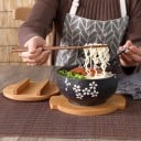 Japansk soppskål med bestick 4