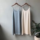 Vestido sin tirantes de color liso A2784 5