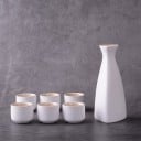 Keramik karaff och kopp set 7 st 2