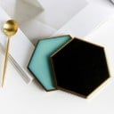 Hexagonformad keramisk underlägg 5