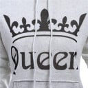 KING AND QUEEN - Mikiny pre páry - Svetlo šedé 11