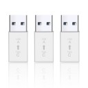 Adapter USB-C hona till USB-A 3.0 hane Set om 3 st För att ansluta en USB-C-kabel till en USB-A-port Dataöverföring på upp till 5 Gbps Kompakt 2