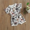 Body y shorts para bebe L1717 3
