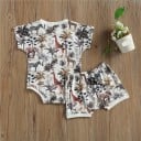 Body y shorts para bebe L1717 4