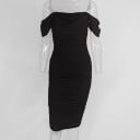 Vestido de cóctel con hombros descubiertos 3