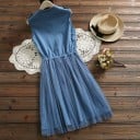Rochie cămașă fără mâneci 4