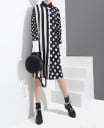 Vestido camisero blanco y negro 1