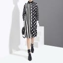 Vestido camisero blanco y negro 5