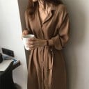 Vestido camisero de manga larga 1