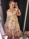 Vestido camisero con flores 4