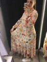 Vestido camisero con flores 5