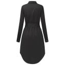 Vestido camisero con lazo 5